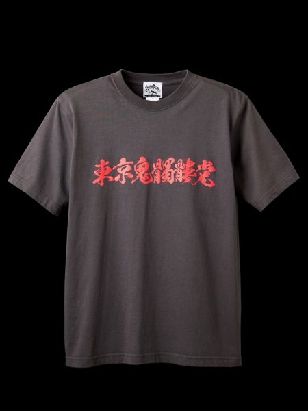 56TATTOO鬼スカル　東京鬼髑髏党Tシャツ (黒×レッド)
